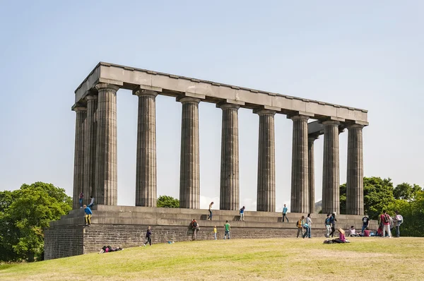 Monumento Nacional de Edimburgo — Fotografia de Stock