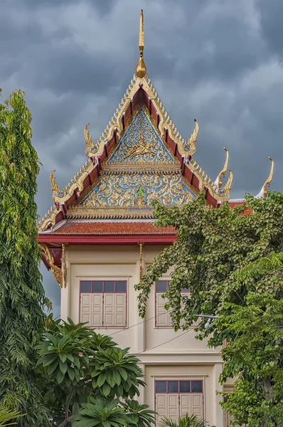 Phetchaburi Temple Facade — Φωτογραφία Αρχείου