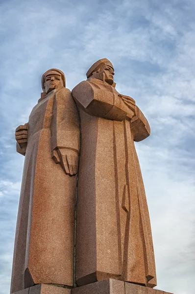 Riga Statua dei Fucilieri Rossi — Foto Stock