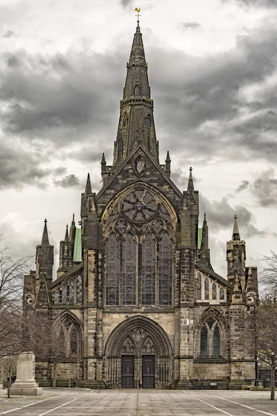 Facciata anteriore della Cattedrale di Glasgow — Foto Stock