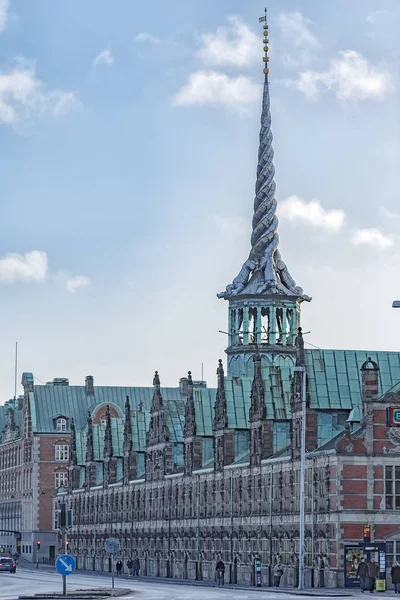 Gebäude der Börse Kopenhagen-Borsen — Stockfoto