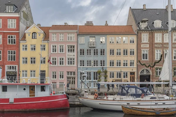 Přístavu Nyhavn v Kodani — Stock fotografie