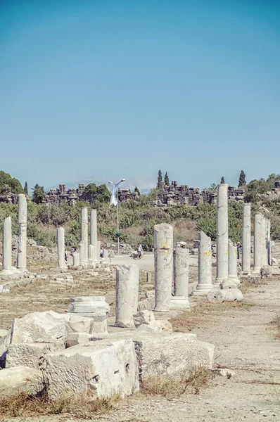 Lado Columnated Street Ruins —  Fotos de Stock