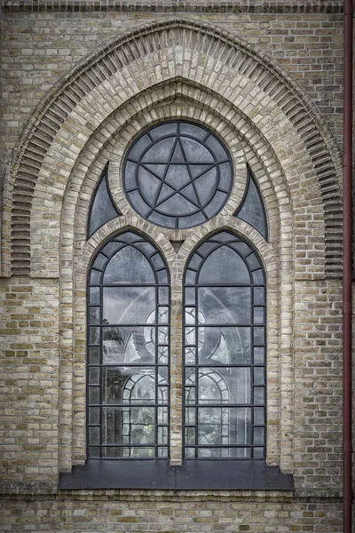 Pozadí okna kostela — Stock fotografie