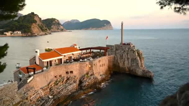 Fort in Petrovac time-lapse — Stockvideo