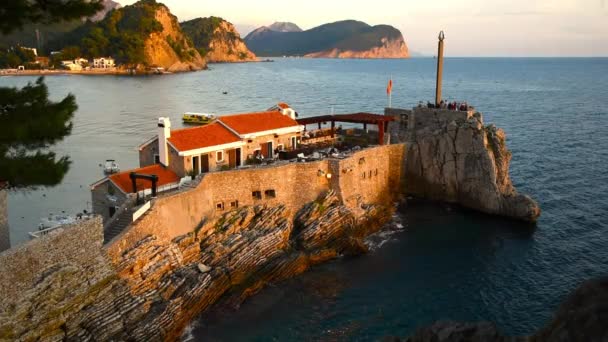 Fort in Petrovac — Stockvideo