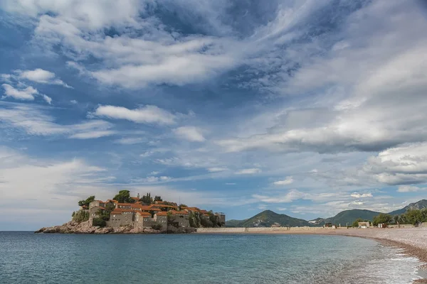 Karadağ Sveti Stefan Islet — Stok fotoğraf