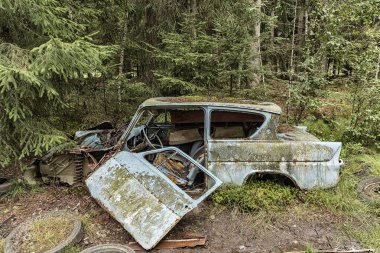 Smaland araba mezarlıkta