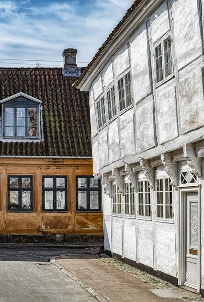 Helsingor oude gebouwen — Stockfoto