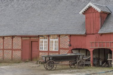 Fredriksdal Outdoor Museum Horse Cart clipart