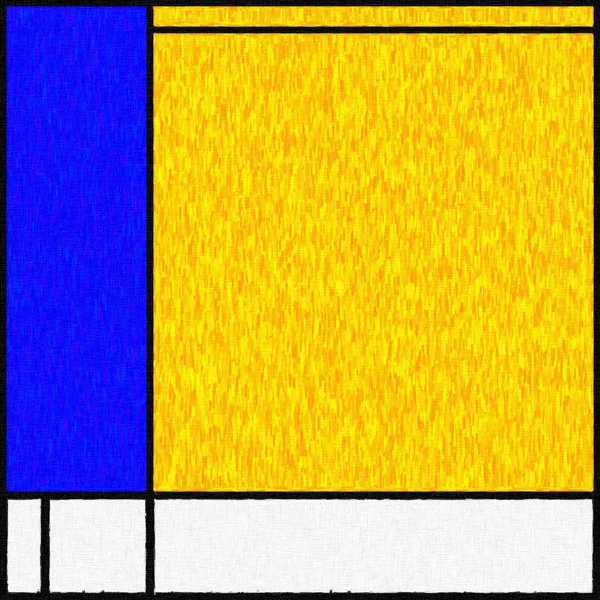 Pittura digitale ispirata a Mondrian 04 — Foto Stock