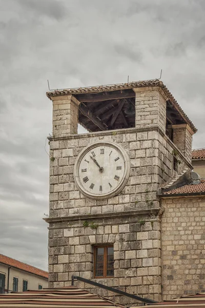 Montenegro Kotor Relógio Torre — Fotografia de Stock