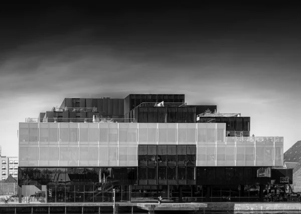 Kopenhagen Blox Gebouw gevel Mono — Stockfoto