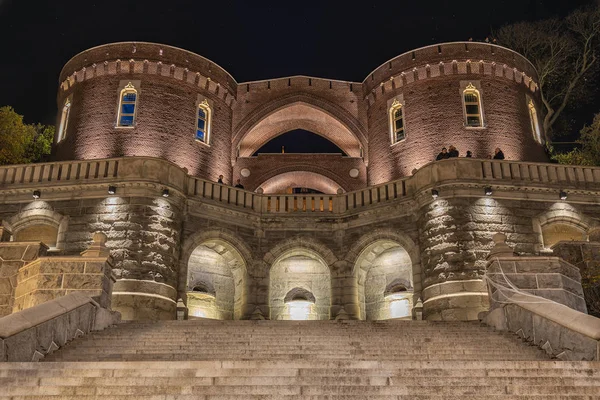 Helsingborg Karnan Keep At Night — Stock fotografie