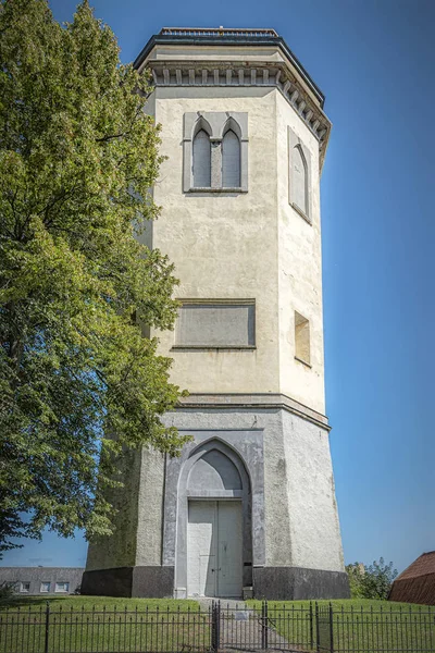 Karlshamn Karl Gustavs Church Belltower Facade — 图库照片