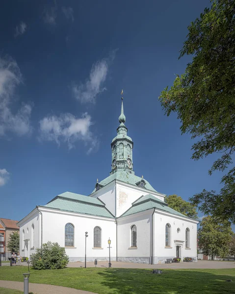 Ángulo de esquina de la iglesia de Karlshamn Karl Gustavs —  Fotos de Stock