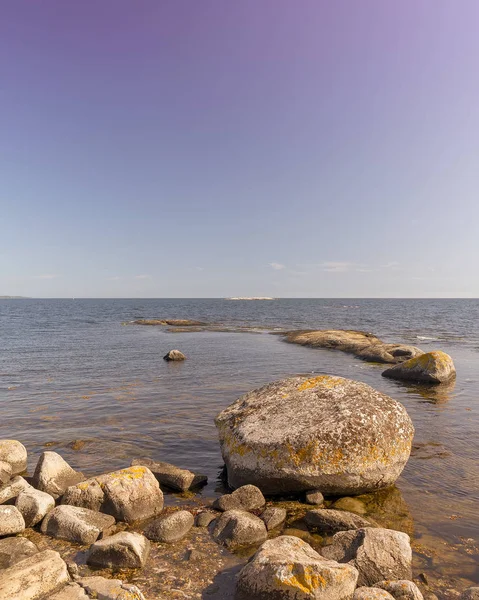 Karlshamn Starno Boon Rezerwat przyrody Skaliste wybrzeże — Zdjęcie stockowe