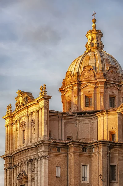 Rome Chiesa dei Santi Luca e Martina Gros plan — Photo