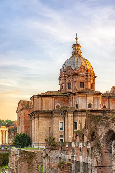 Prigione Mamertina di Roma al tramonto — Foto Stock