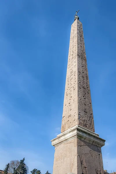 Romische Flaminio Obelisk Ecke Ansicht — Stockfoto