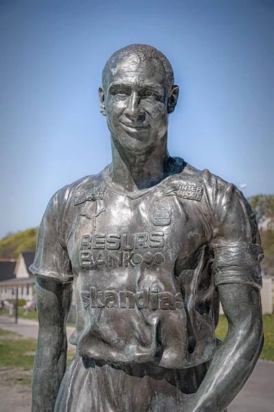 Henrik larsson statua — Zdjęcie stockowe