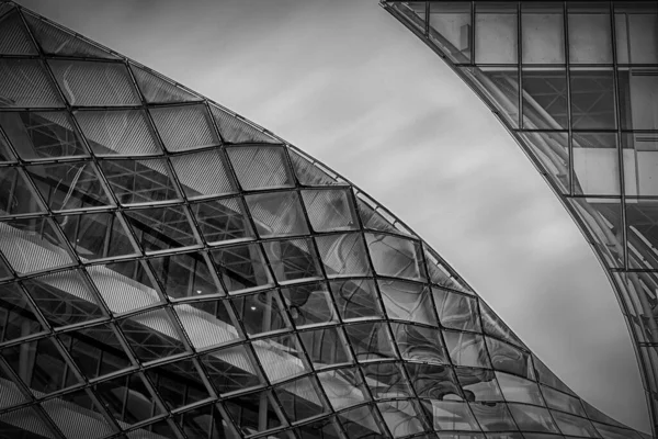 Malmo Sweden February 2020 Curved Glass Entrance Emporia Shopping Mall — 스톡 사진