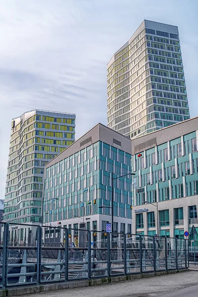 Malmo Sweden February 2020 Some Futuristic Modern Architecture Located New — 图库照片