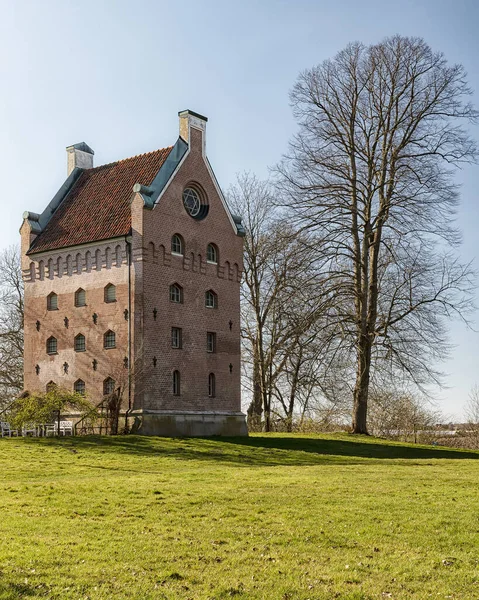 Castelo Borgeby Localiza Município Lomma Skane Sul Suécia Lado Kavlingean — Fotografia de Stock