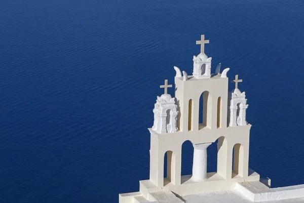 Torre en la iglesia en Firostefani —  Fotos de Stock