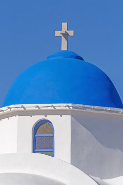 Akrotiri kilisede bir kubbe