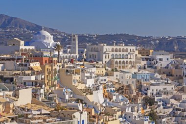 Santorini için Fira şehir