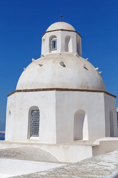 Agios Minas kyrka i staden Fira — Stockfoto