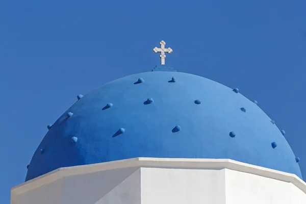 Kyrkan Heliga Korset i Perissa på Santorini — Stockfoto