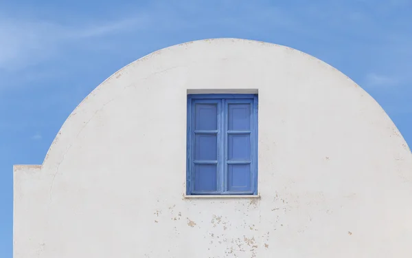 Casa cicládica encalada en Santorini — Foto de Stock