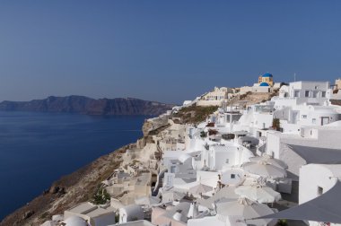 Oia şehrin görme