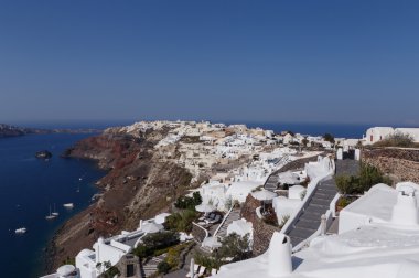 santorini için Oia şehir