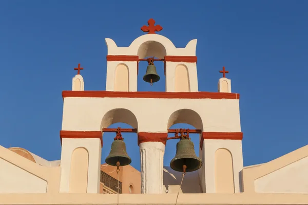 Dzwonnica kościoła w Oia — Zdjęcie stockowe