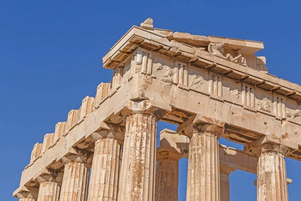 Dettaglio del tempio del Partenone — Foto Stock
