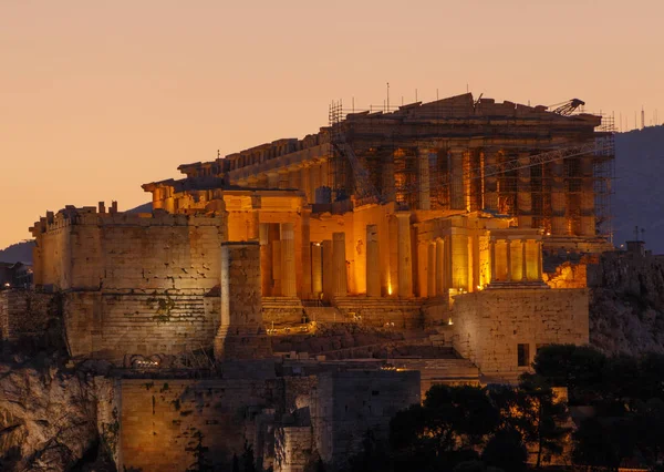 Chrám Parthenon v Aténách — Stock fotografie