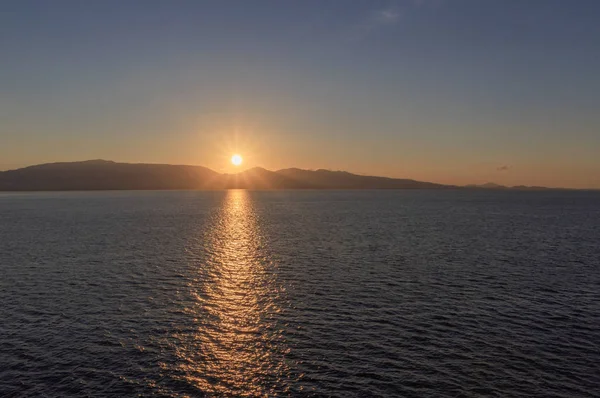 Восход солнца в Греции — стоковое фото