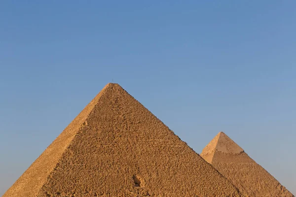 Två pyramiderna i Giza — Stockfoto