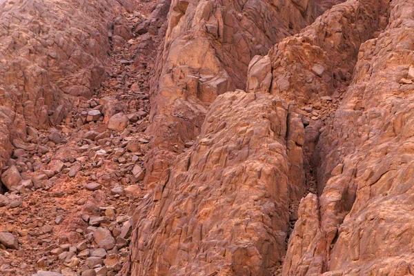 Deslizamiento de tierra en la montaña en Sinaí —  Fotos de Stock