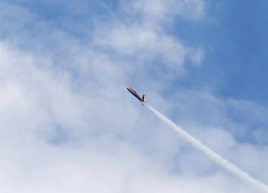 Le Bourget, Fransa - 25 Haziran 2017: uçak gökyüzünde