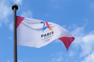 Paris, Fransa - 25 Haziran 2017: Paris şehir için Olimpiyat Oyunları 2024 adaydır