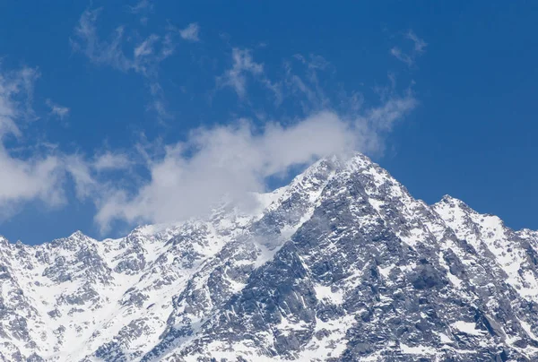 Zobacz Snowy Szczyt Dhauladhar Himalajach Dharamshala Indie — Zdjęcie stockowe