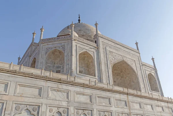 Zbliżenie Taj Mahal Agrze Indiach — Zdjęcie stockowe