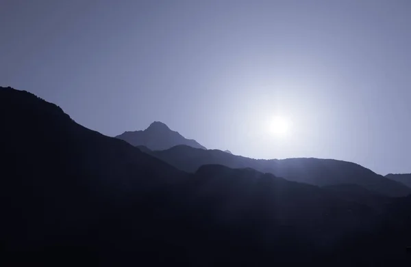 Vista Amanecer Sobre Las Montañas Del Himalaya Desde Mcleod Ganj — Foto de Stock