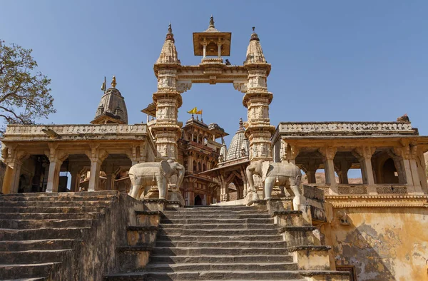 Ingang Van Meera Krishna Tempel Jaipur India — Stockfoto