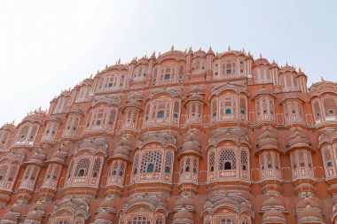 facade of Hawa Mahal palace in Jaipur, India clipart