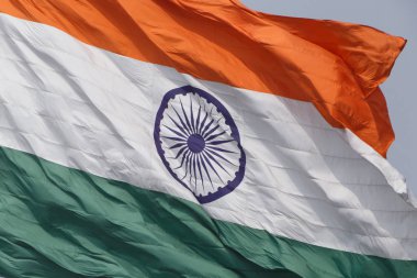 Hindistan'ın dalgalı bayrağı yakın çekim